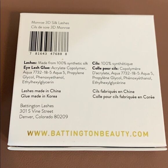Battington Beauty / Monroe 3D silk lashes / new - Picture 4 of 4
